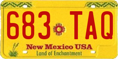 NM license plate 683TAQ