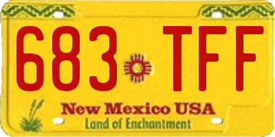 NM license plate 683TFF