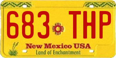 NM license plate 683THP