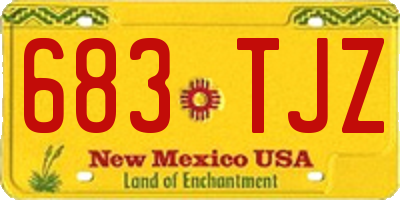 NM license plate 683TJZ