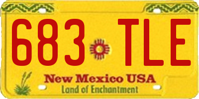 NM license plate 683TLE