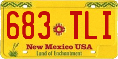 NM license plate 683TLI