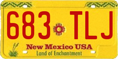 NM license plate 683TLJ