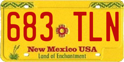 NM license plate 683TLN