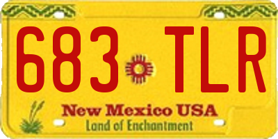 NM license plate 683TLR
