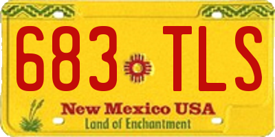 NM license plate 683TLS