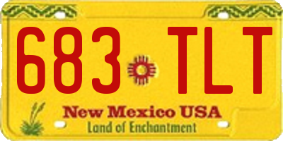 NM license plate 683TLT
