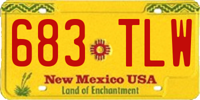 NM license plate 683TLW