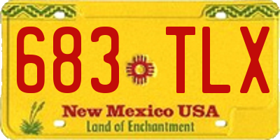 NM license plate 683TLX