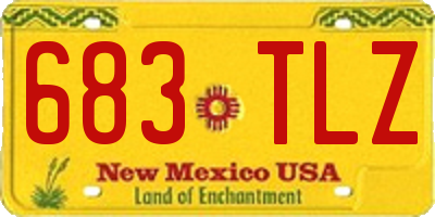 NM license plate 683TLZ