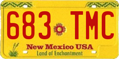 NM license plate 683TMC