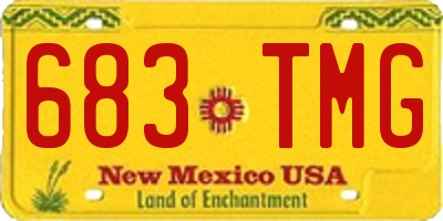 NM license plate 683TMG