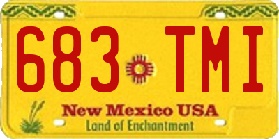 NM license plate 683TMI