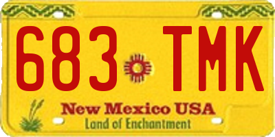 NM license plate 683TMK