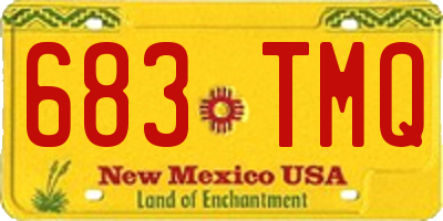 NM license plate 683TMQ