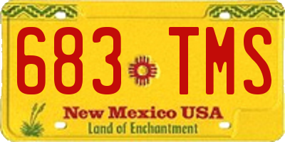 NM license plate 683TMS