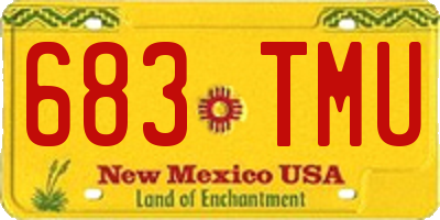 NM license plate 683TMU