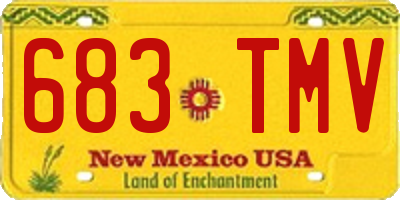 NM license plate 683TMV