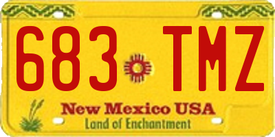 NM license plate 683TMZ