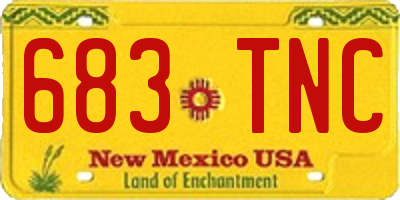 NM license plate 683TNC