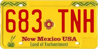 NM license plate 683TNH