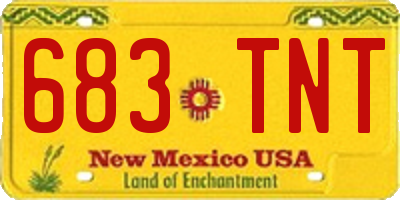NM license plate 683TNT