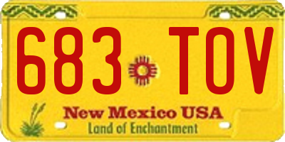 NM license plate 683TOV