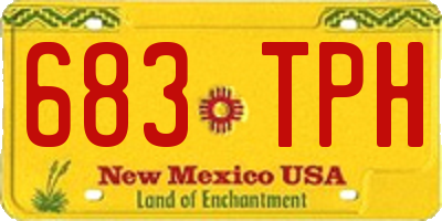 NM license plate 683TPH