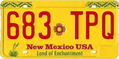 NM license plate 683TPQ