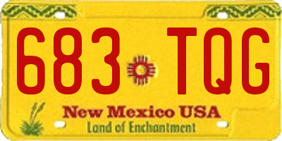 NM license plate 683TQG