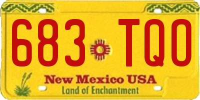 NM license plate 683TQO