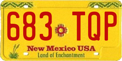NM license plate 683TQP