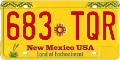NM license plate 683TQR