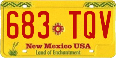 NM license plate 683TQV