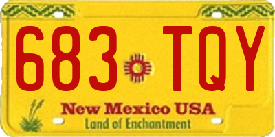 NM license plate 683TQY