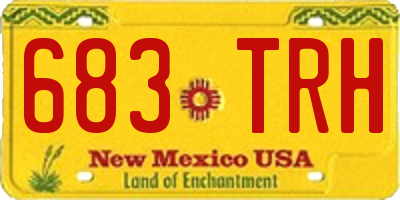 NM license plate 683TRH