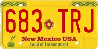 NM license plate 683TRJ