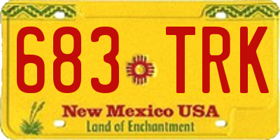 NM license plate 683TRK