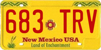 NM license plate 683TRV