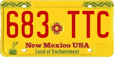 NM license plate 683TTC