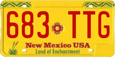 NM license plate 683TTG