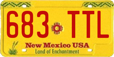 NM license plate 683TTL