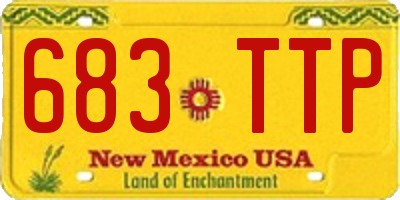 NM license plate 683TTP
