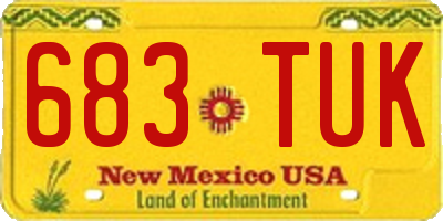 NM license plate 683TUK