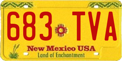 NM license plate 683TVA