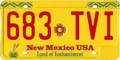 NM license plate 683TVI