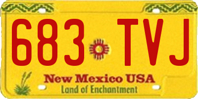 NM license plate 683TVJ
