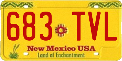 NM license plate 683TVL