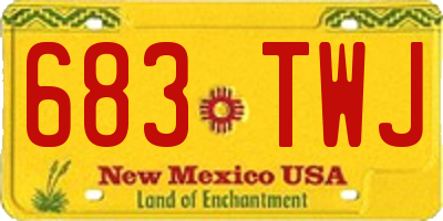 NM license plate 683TWJ