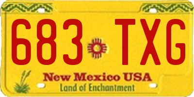 NM license plate 683TXG